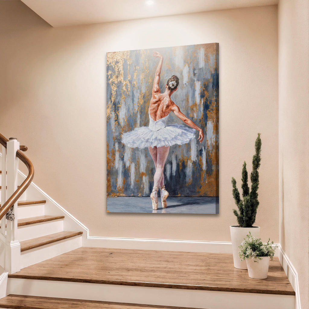 Modern Ballet Elegance Canvas Wall Art