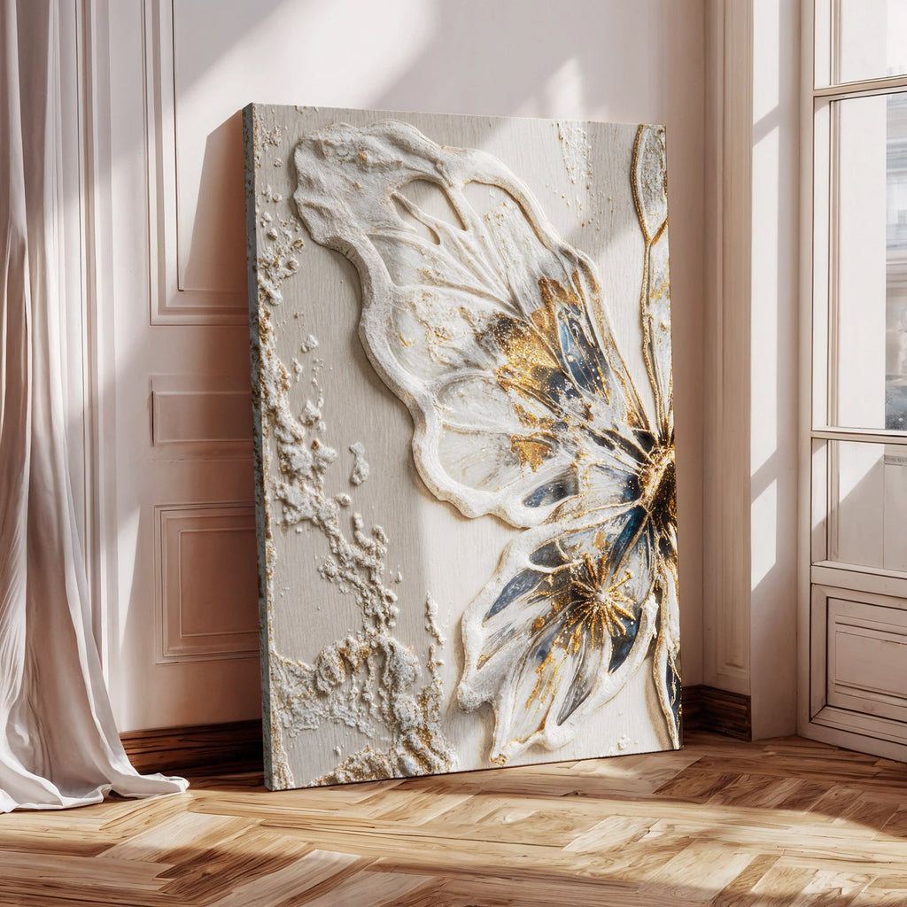 Half Butterfly Canvas Wall Art