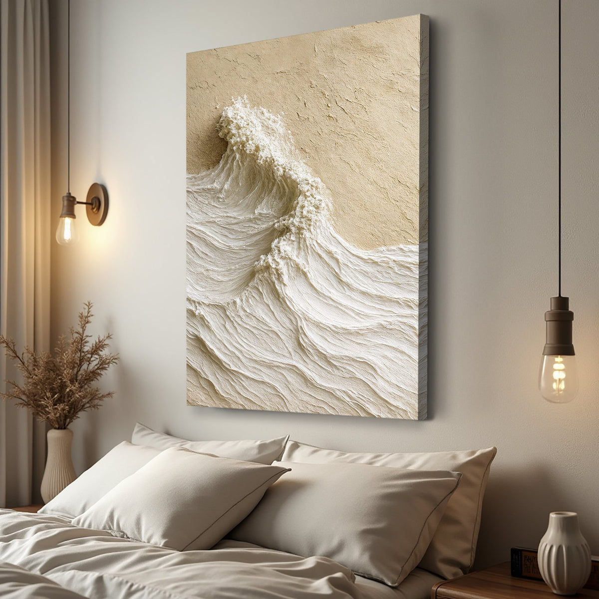 Modern Neutral Mountain Canvas Wall Art