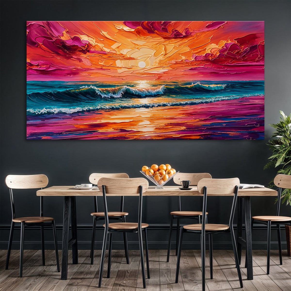 Coastal Sunset Canvas Wall Art
