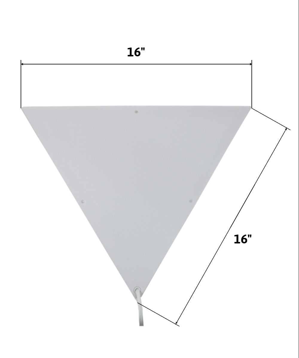 Home Concept Beacon Triangle Corner Light Plug-In Cord White - 16"W