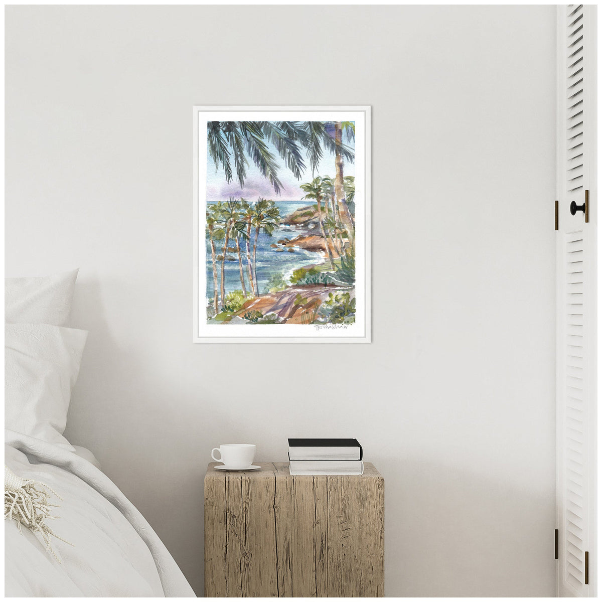 Sylvie Laguna Beach California Scene Framed Canvas by Patricia Shaw