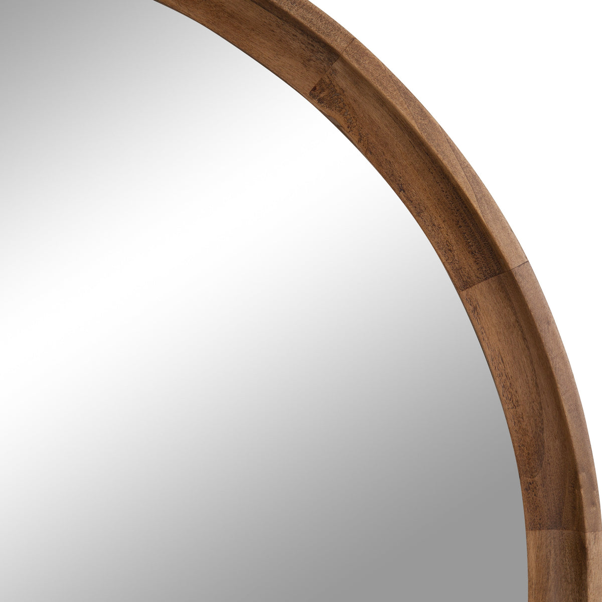 Hatherleigh Capsule Wood-Frame Wall Mirror