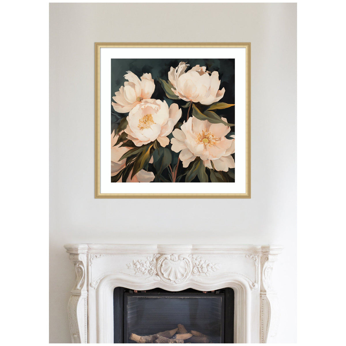 Framed Art Beautiful Painterly Floral Bouquets 2 by The Creative Bunch Studio