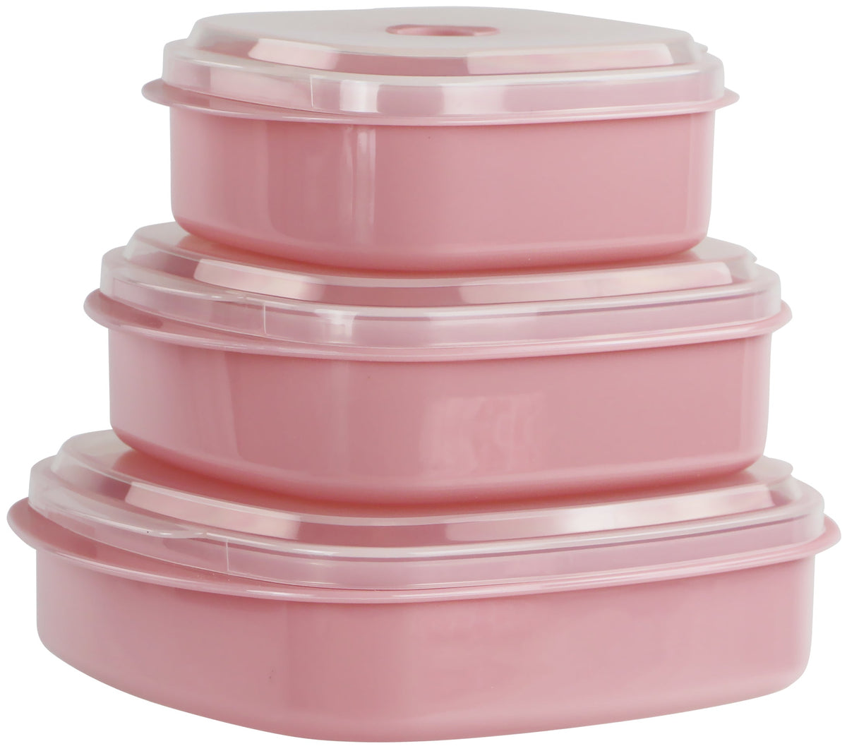6-Piece Microwave Cookware & Storage Bowl Set, Pink