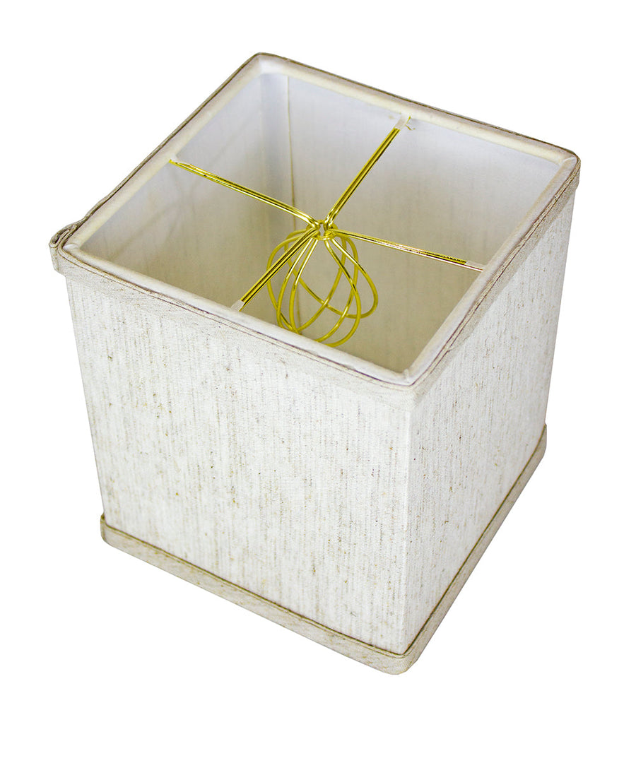 Home Concept Rectangular Drum Lamp Shade Textured Oatmeal - 6"W x 7" Slant Height
