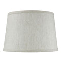 Home Concept Shallow Drum Hardback Lamp Shade, Textured Oatmeal, 12"W x 8" Slant Height