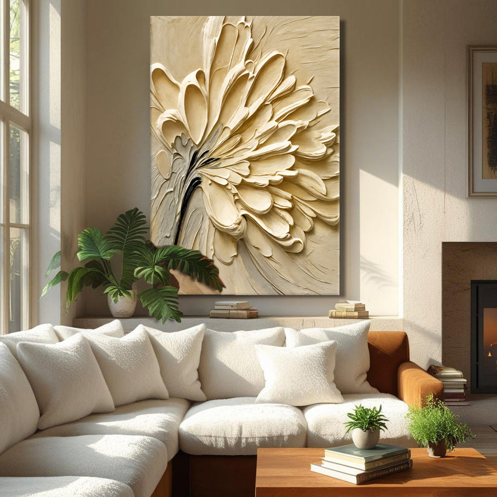 Flower Splatter Canvas Wall Art