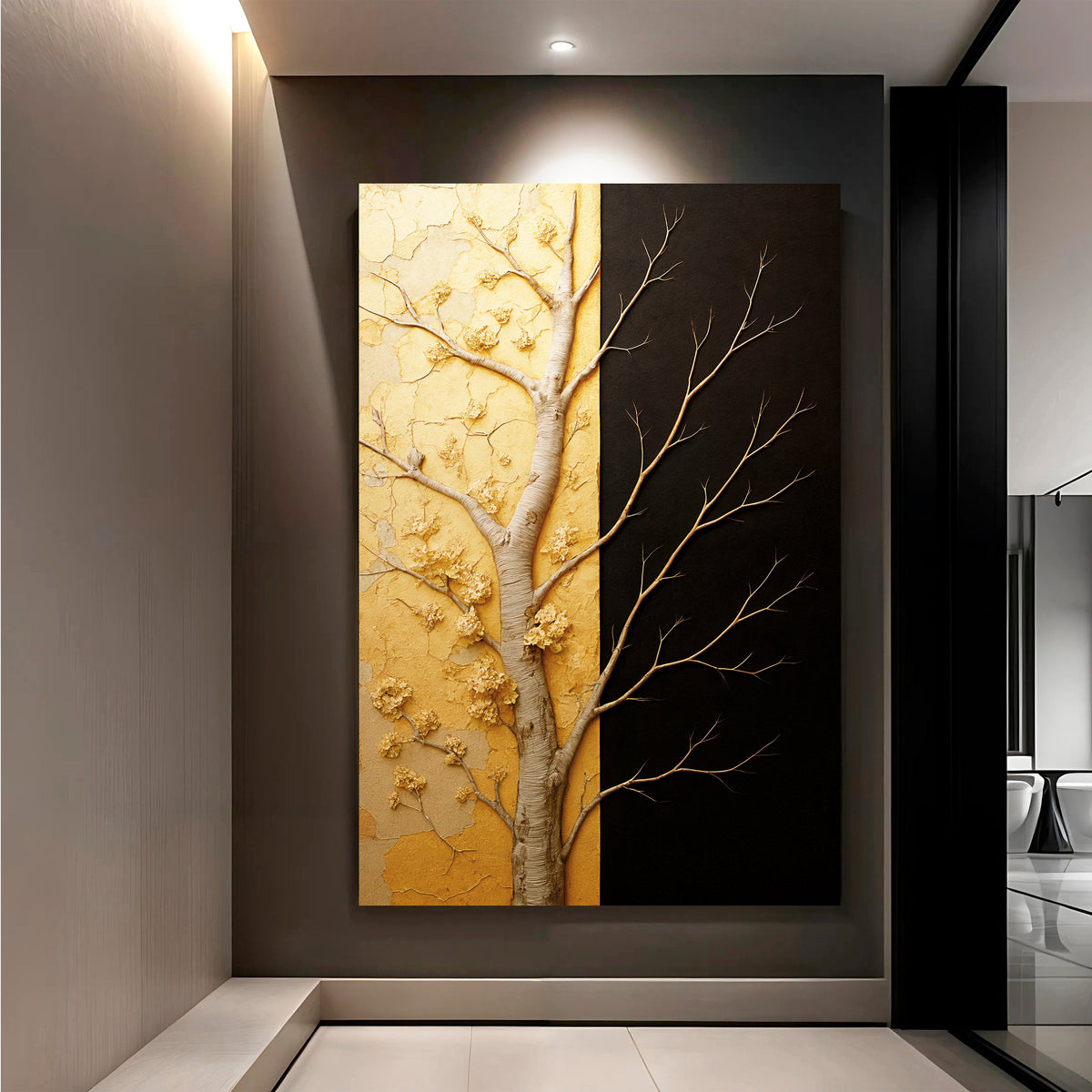 Golden Eclipse Canvas Wall Art