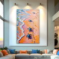 Turtles' Journey To The Sea Canvas Wall Art