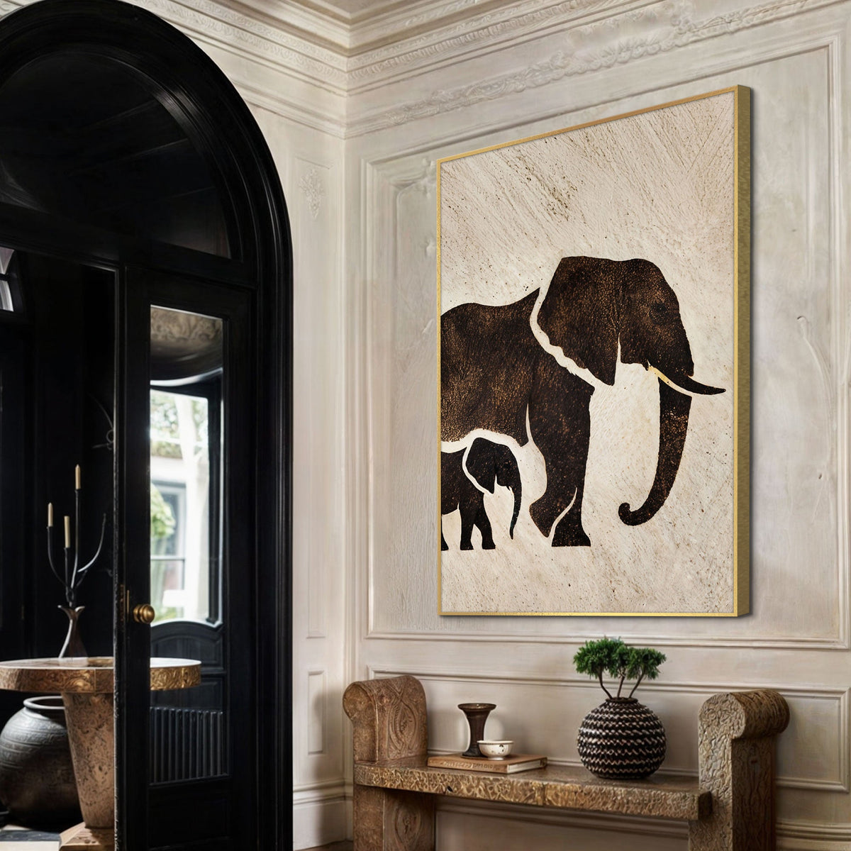 Elephant Heritage Canvas Wall Art