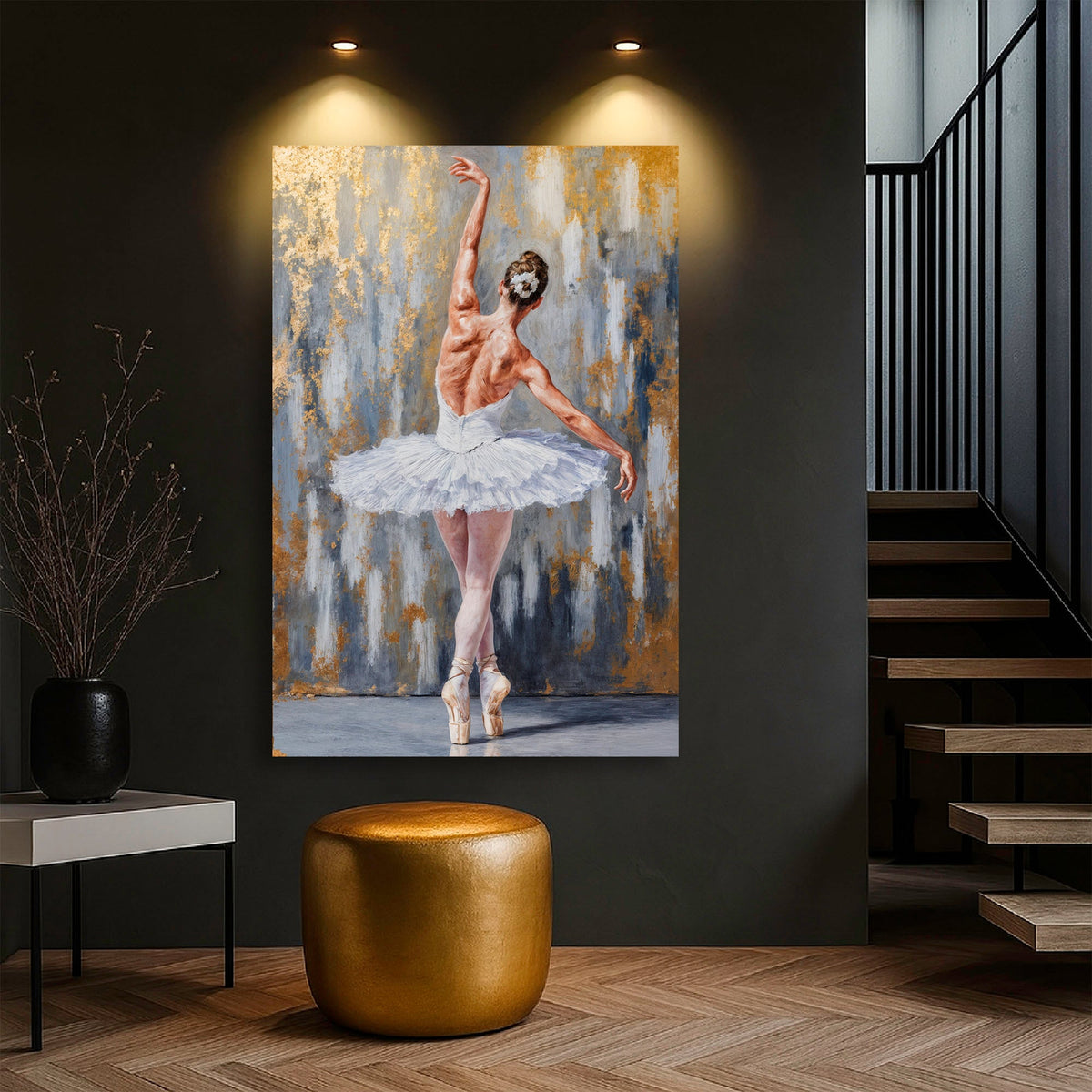 Modern Ballet Elegance Canvas Wall Art