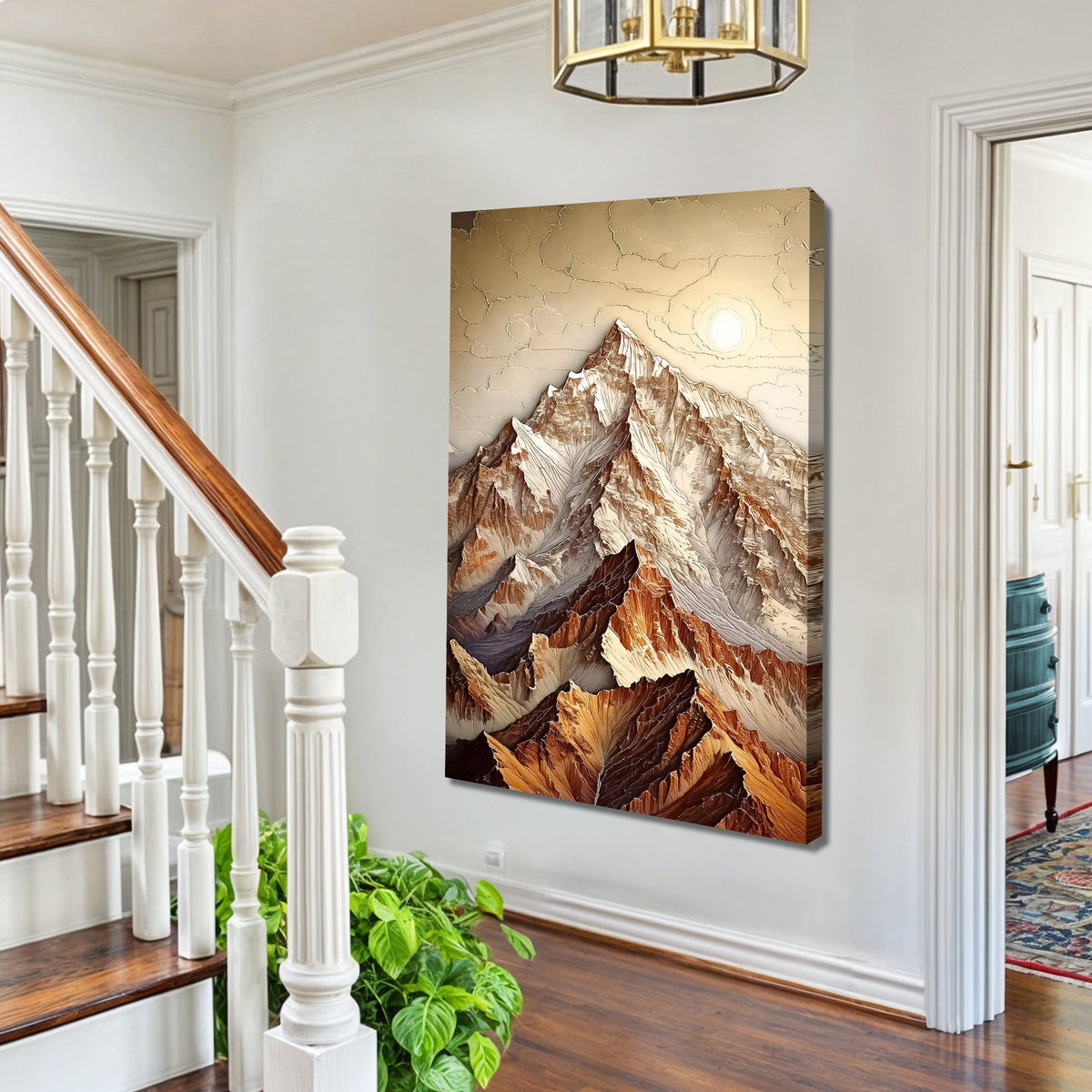 Minimalist Mountain Canvas Wall Art