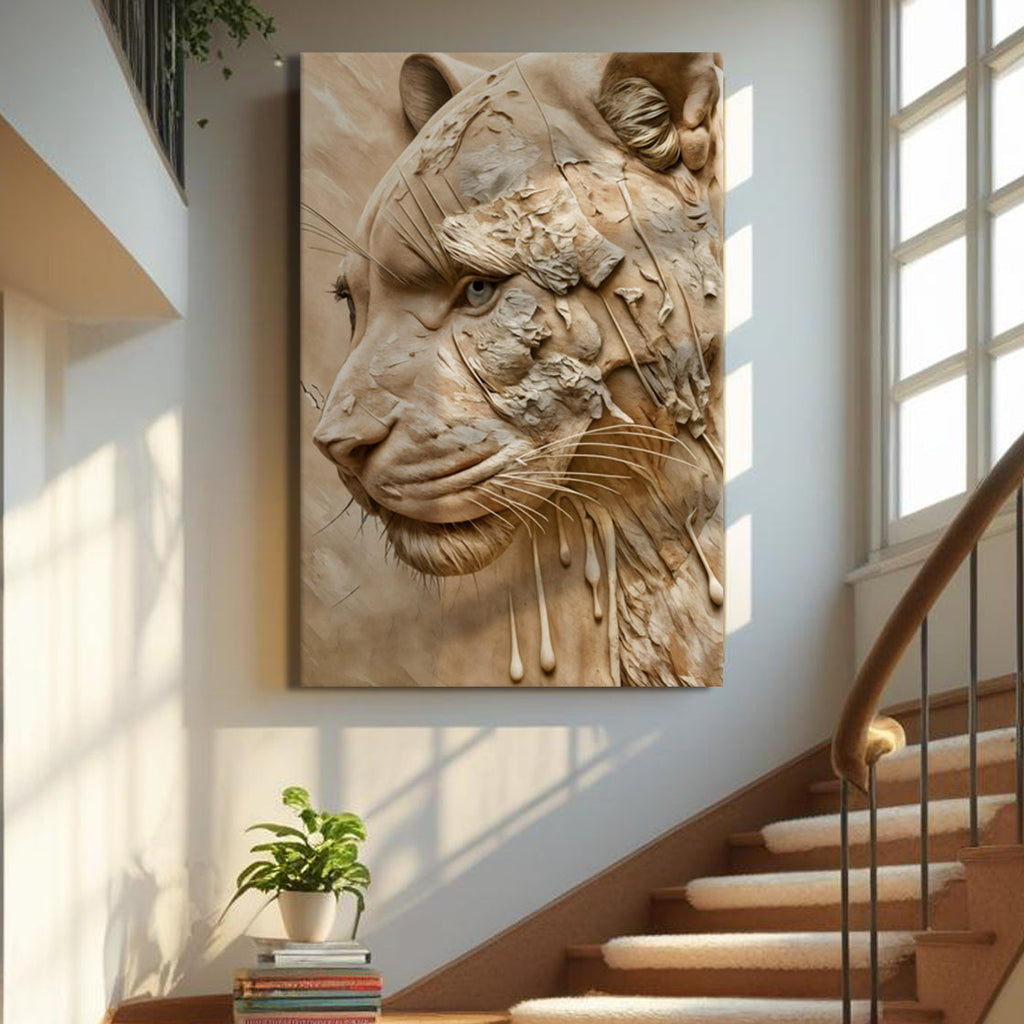 Earthen Predator Canvas Wall Art