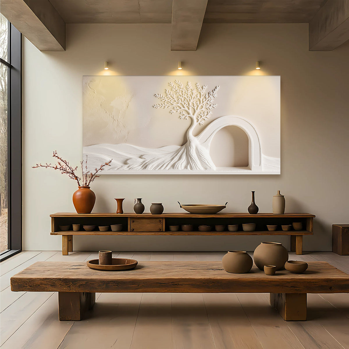 He Is Risen Abstract Canvas Wall Art