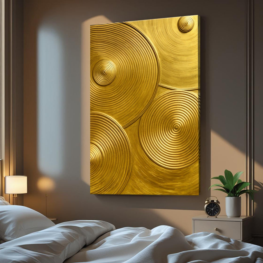 Gold Symphony Canvas Wall Art