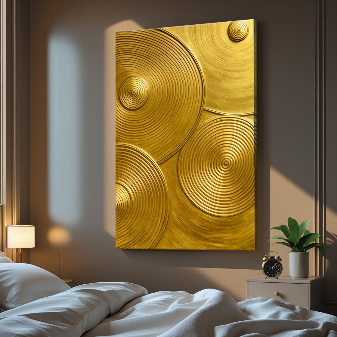 Gold Symphony Canvas Wall Art