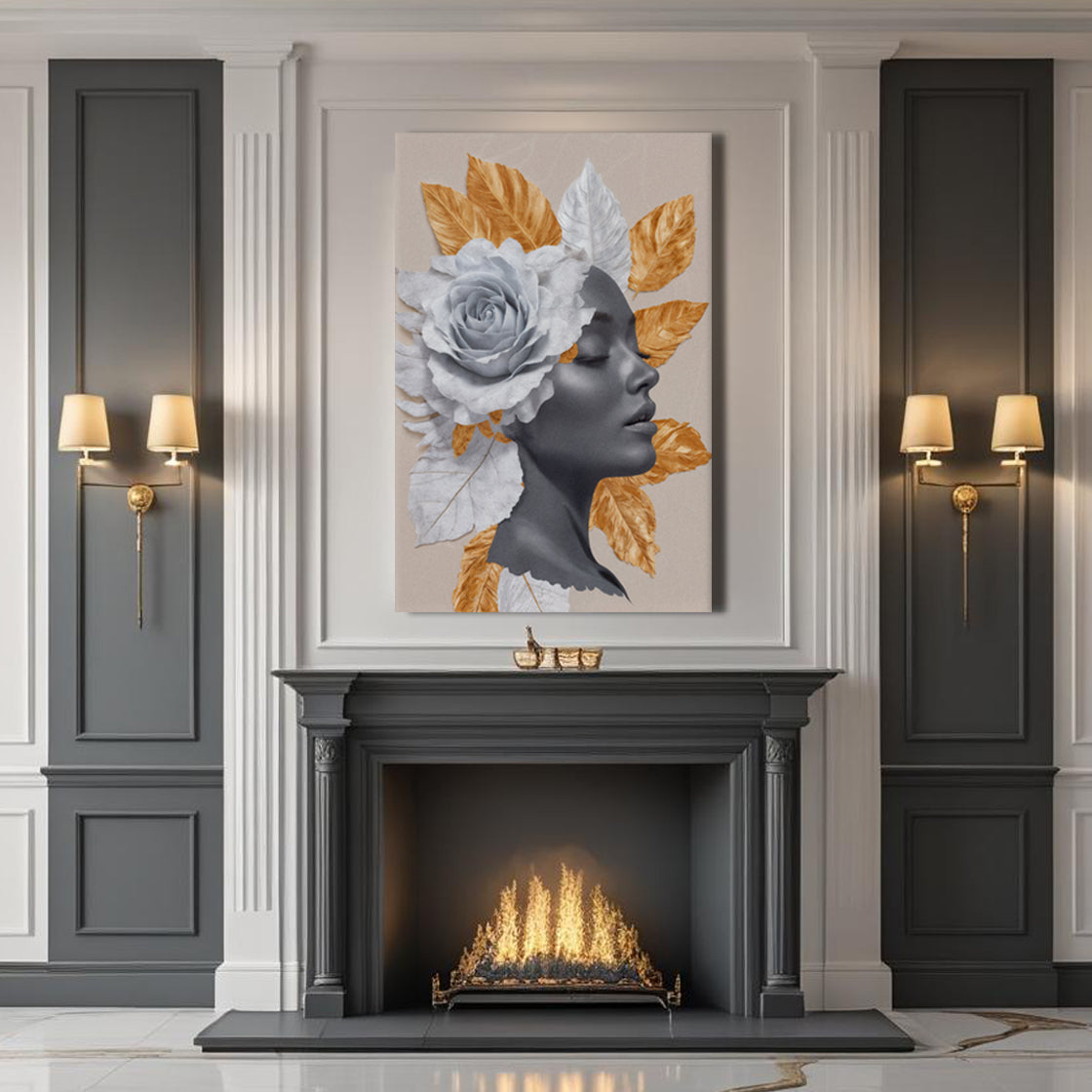Floral Majesty Canvas Wall Art IV