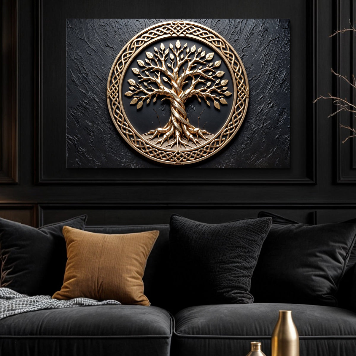 Celtic Tree of Life Canvas Wall Art V
