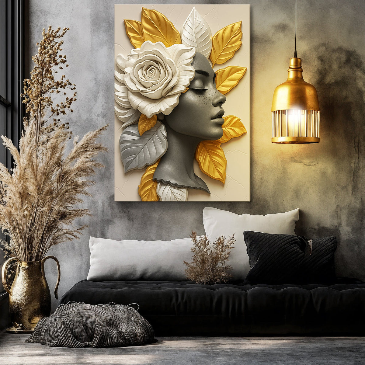 Floral Majesty Canvas Wall Art III