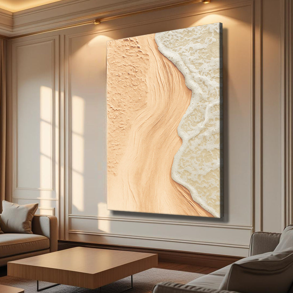 Beige Beach Coastal Wall Art