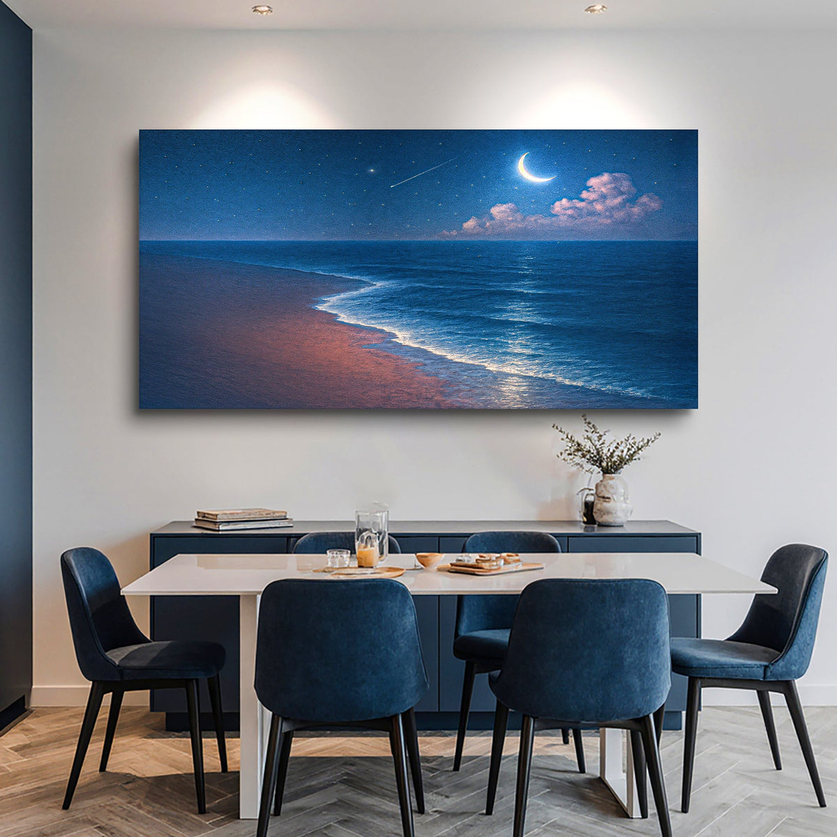 Beach Shoreline Coastal Canvas Wall Art V