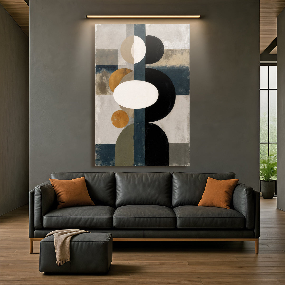 Abstract Contemporary Geometry Canvas Wall Art