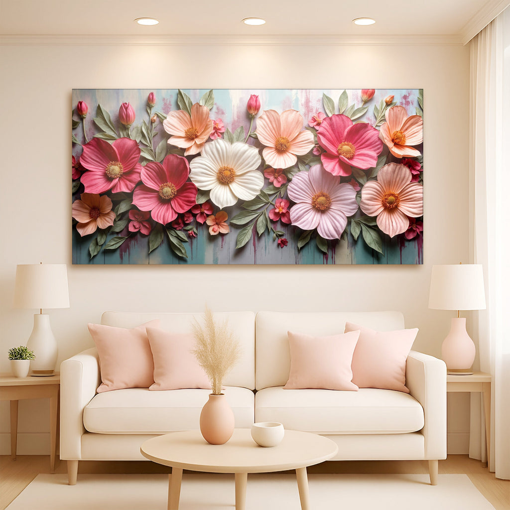 Colorful Floral Realistic Canvas Wall Art II