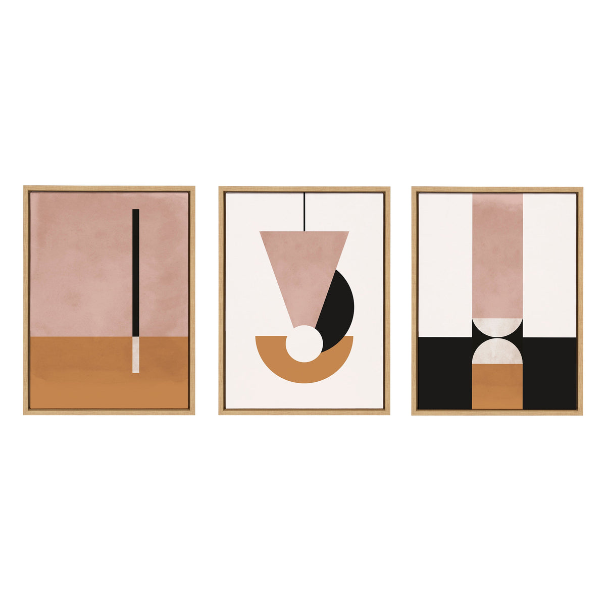 Sylvie Venice 1, 2 and 3 Framed Canvas Art Set of 3 by Alexander Ginzburg