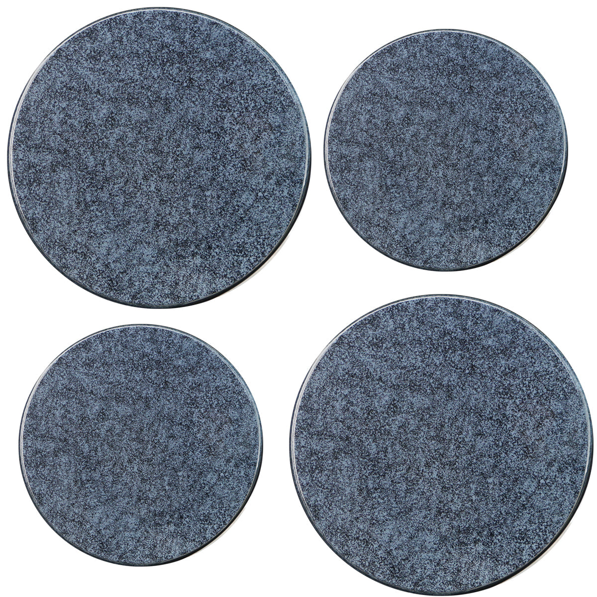 4-Piece Tin Burner Cover Set for Electric Stoves, Granite