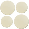 Reston Lloyd Calypso Basics 4-Piece Tin Burner Cover Set for Electric Stoves, Plain Almond