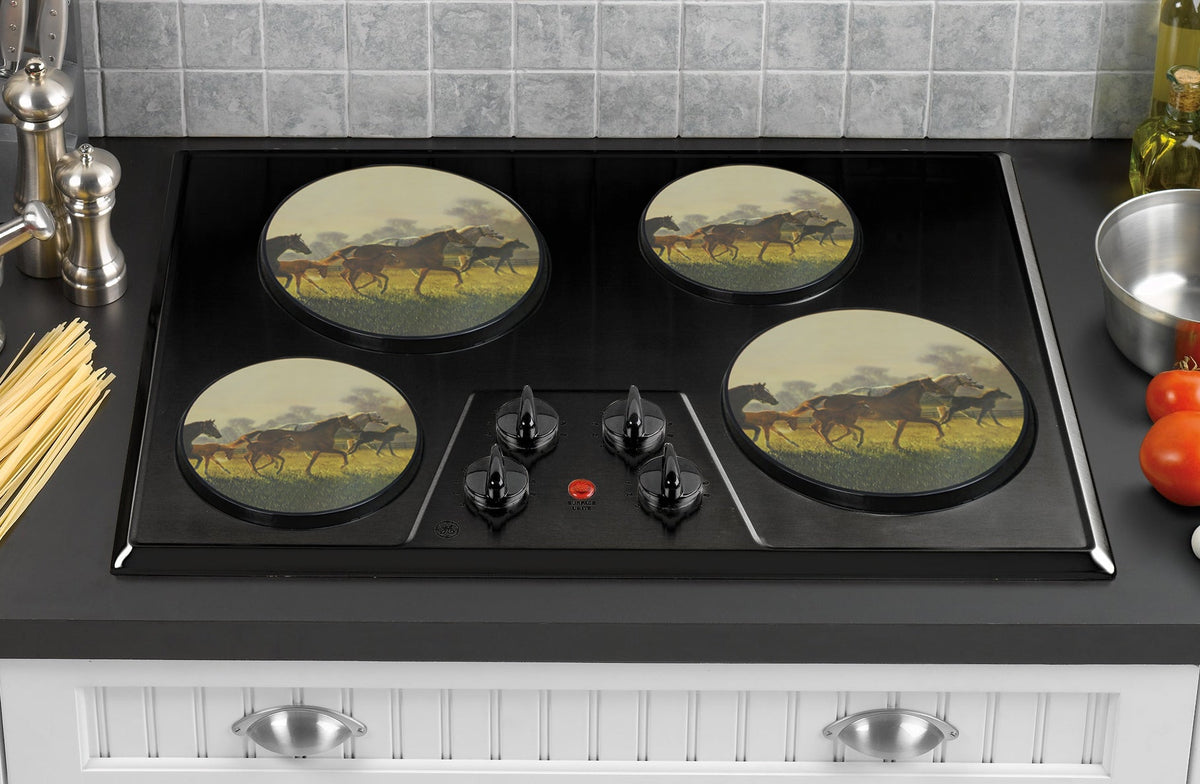 4-Piece Tin Burner Cover Set for Electric Stoves, A brand New Hope