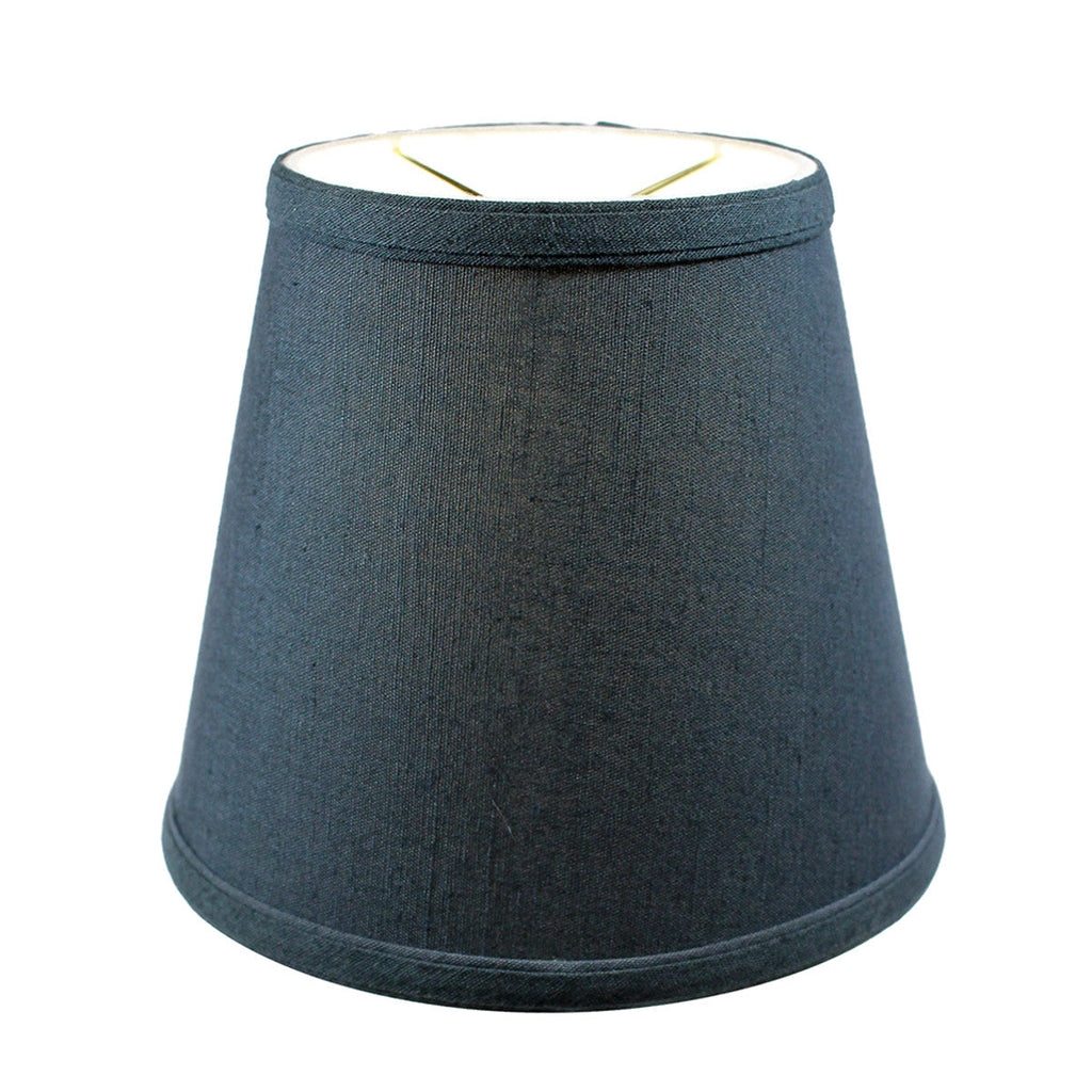 Home Concept Textured Slate [Navy Blue] Clip-On Lamp Shade - 8"W x 7"H