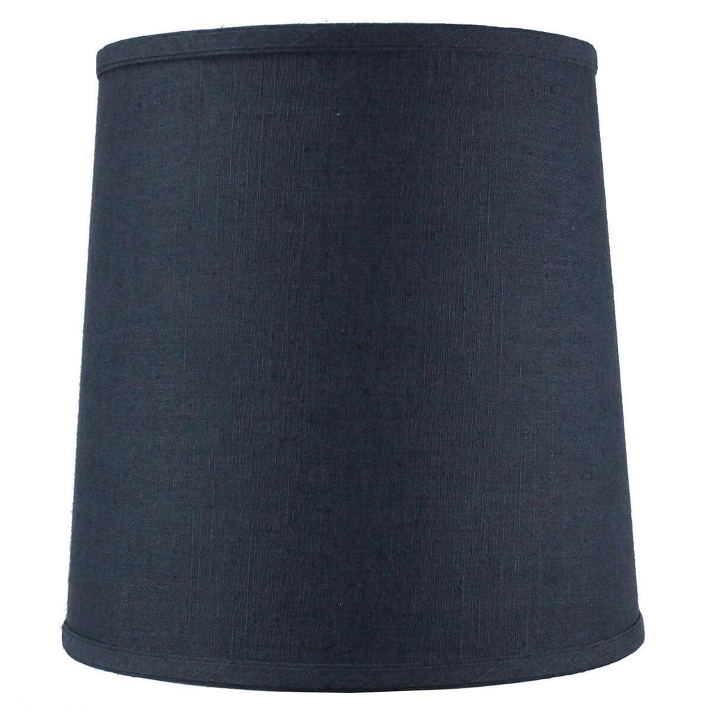 Home Concept Drum Lamp Shade Textured Slate Navy Blue - 12"W x 12"H