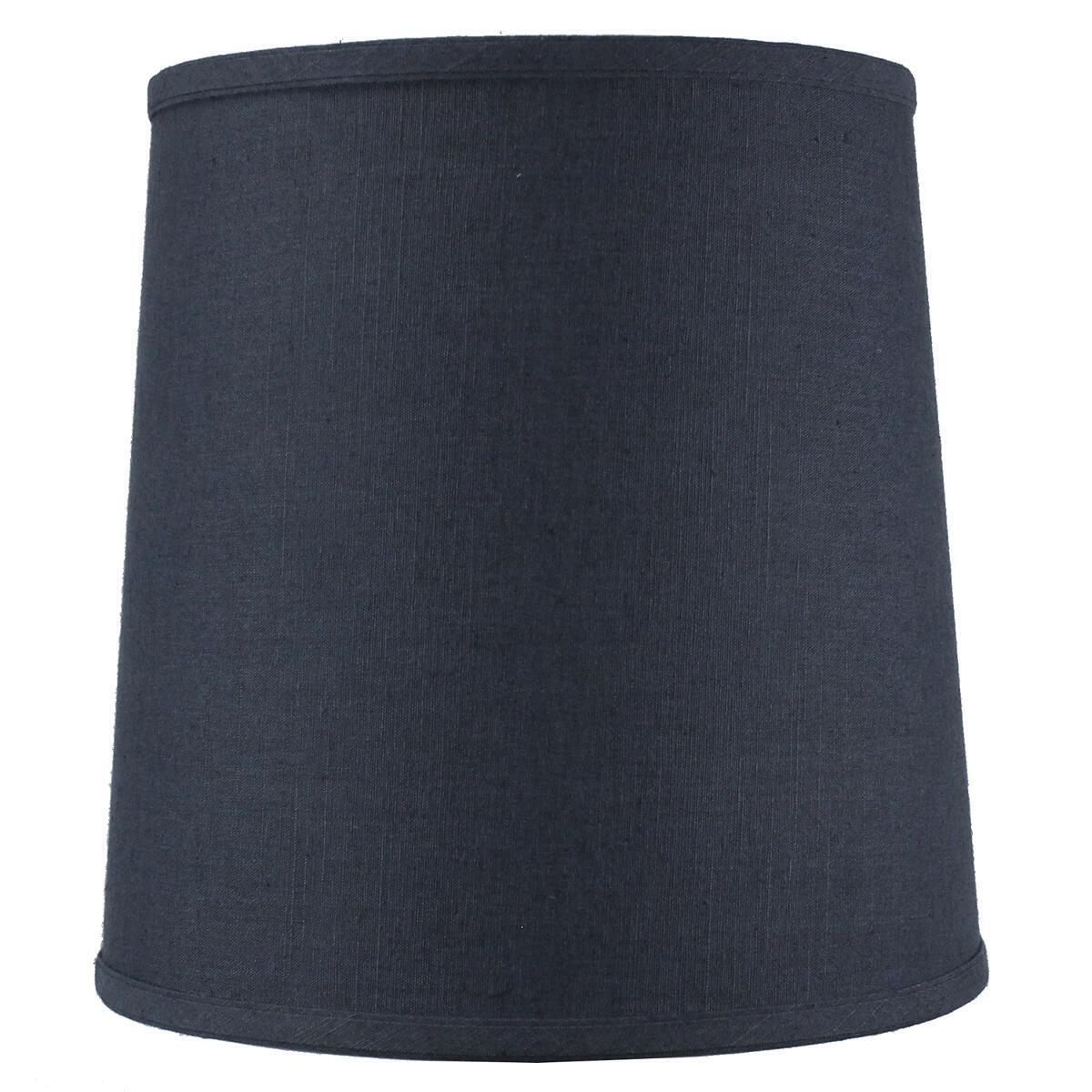 Home Concept Drum Lamp Shade Textured Slate Navy Blue - 12"W x 12"H