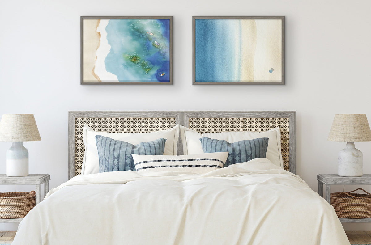 Blake Calm Morning Framed Printed Glass by Janet Meinke-Lau