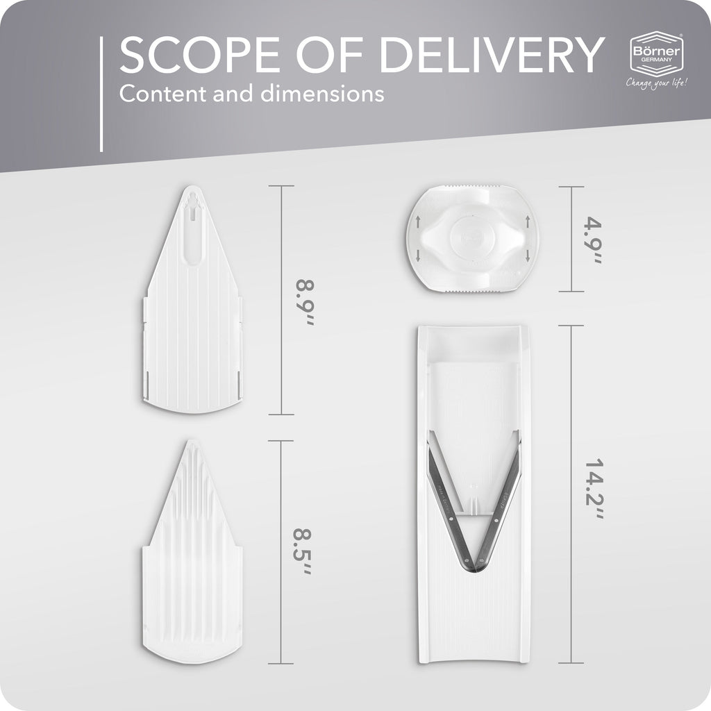 Börner V1 Classic Line Mandoline Slicer Basic Set