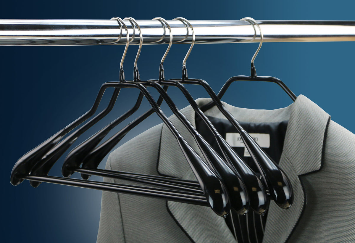 MAWA BodyForm 42-LS Hanger with Pant Bar, Black