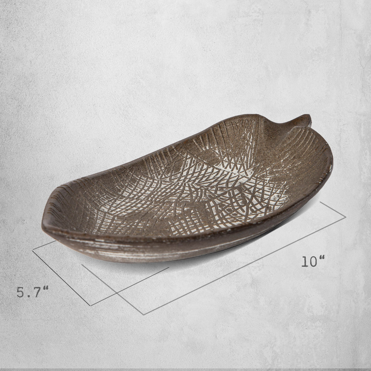 Leaf-Shaped MDF Decorative Tray
