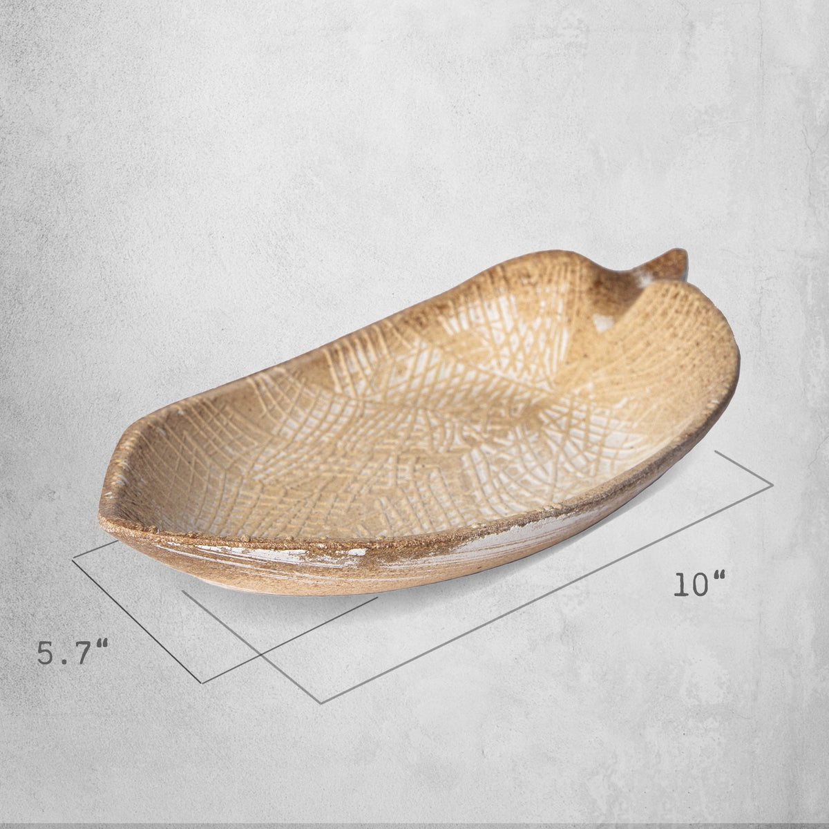 Leaf-Shaped MDF Decorative Tray