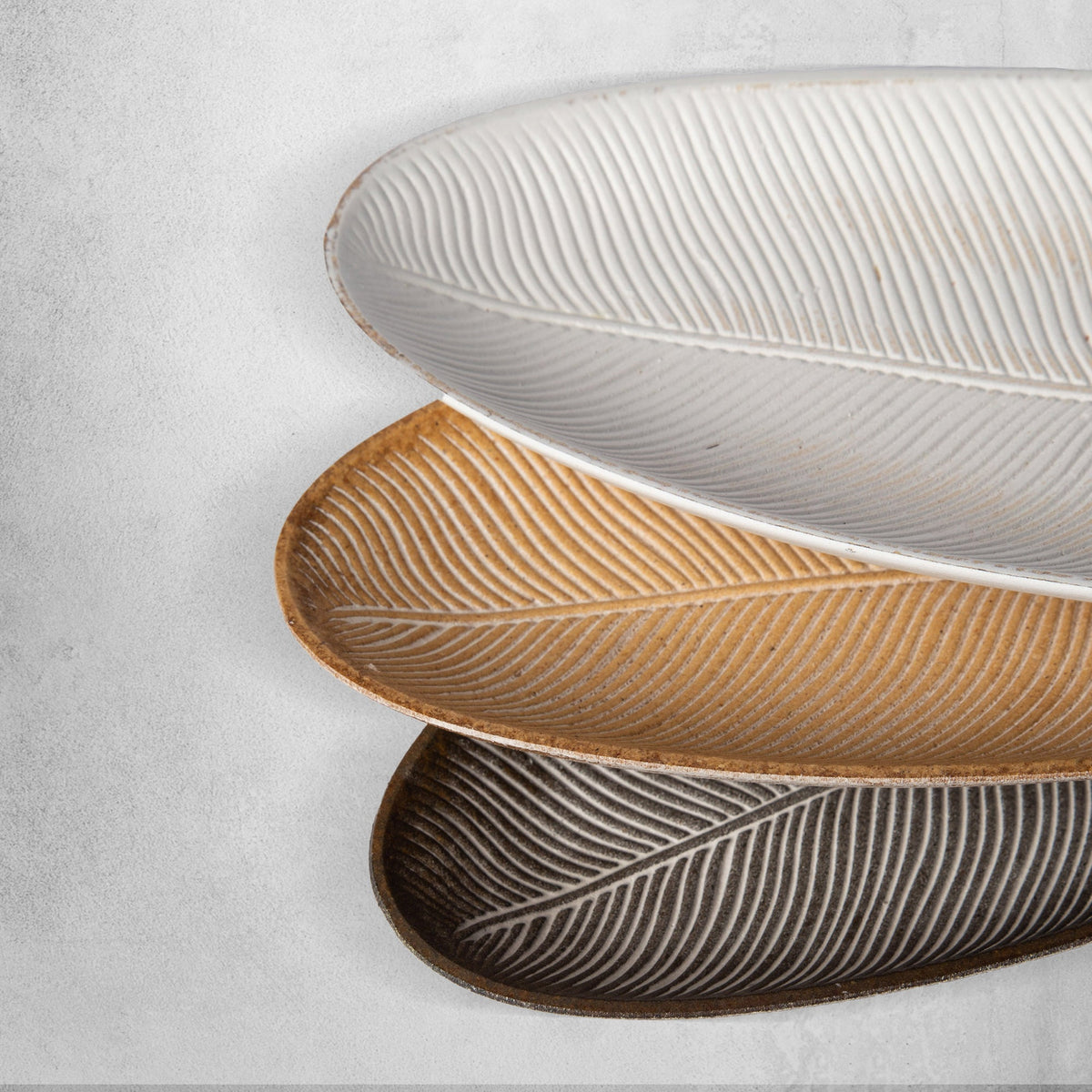 Leaf Design MDF Decorative Tray