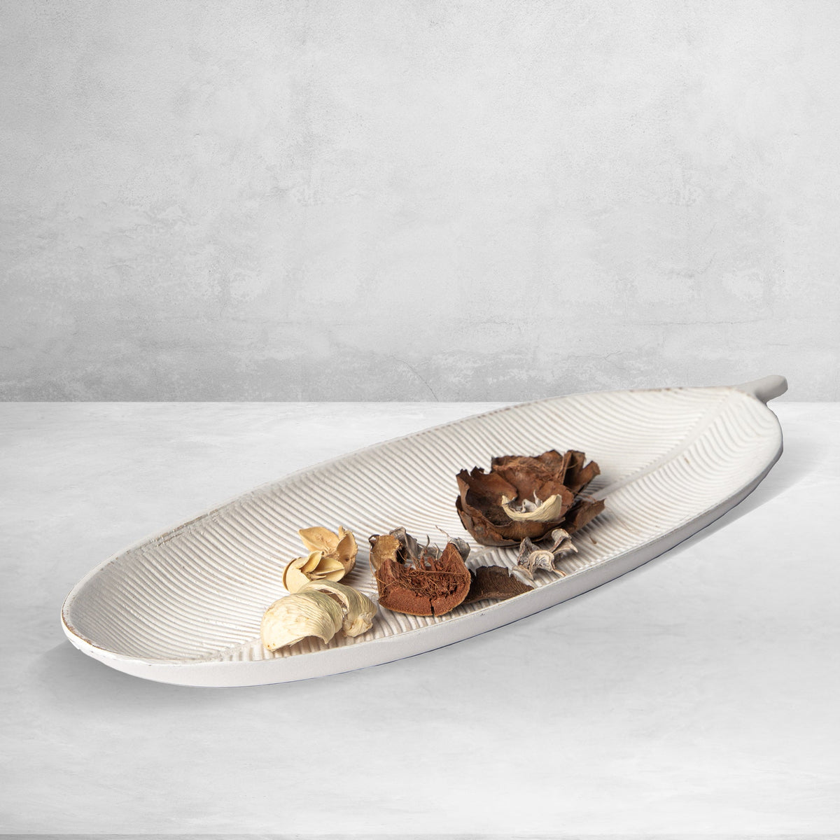 Leaf Design MDF Decorative Tray
