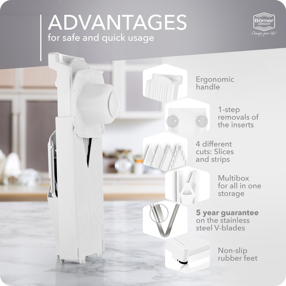 Börner V3 Trend Line Mandoline Slicer Starter Set