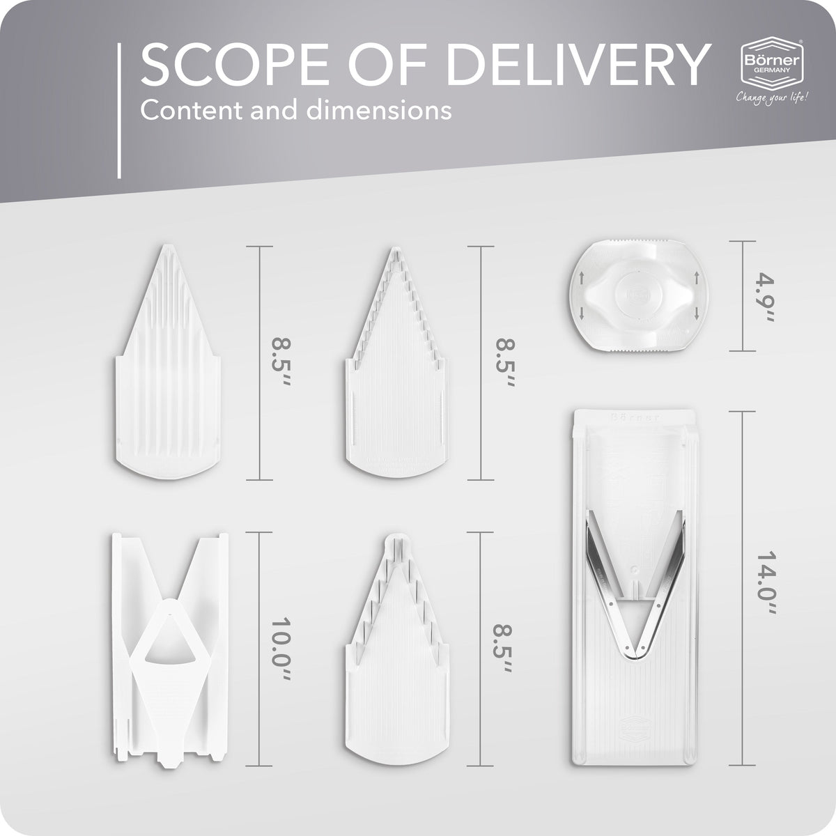 Börner V3 Trend Line Mandoline Slicer Starter Set