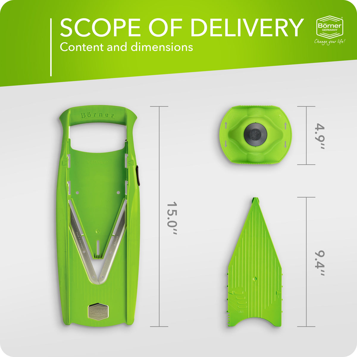 Börner V5 Power Line Mandoline Slicer Basic Set