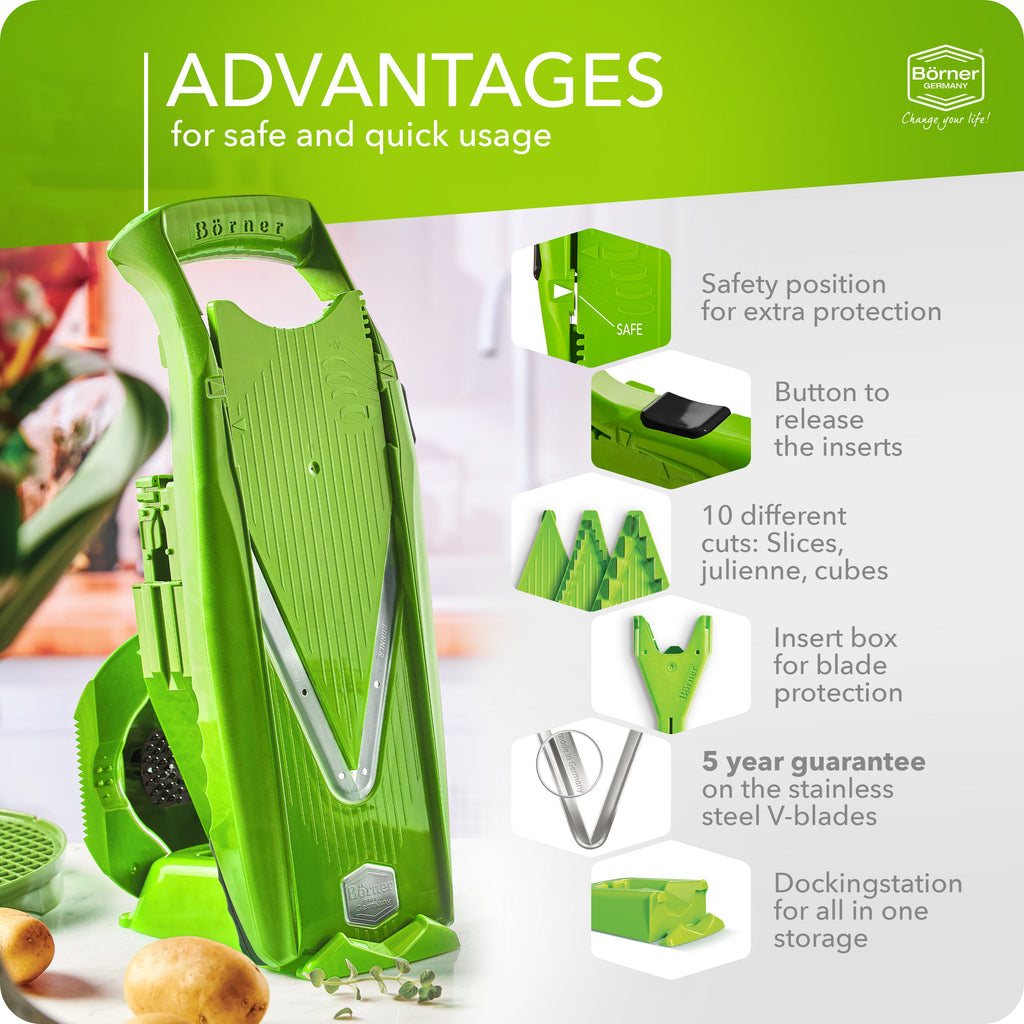 Börner V5 Power Line Mandoline Slicer Professional Set