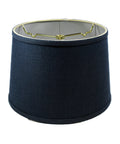 Home Concept Hardback Shallow Drum Lamp Shade Textured Slate - 12"W x 8" Slant Height, Spider Fitter