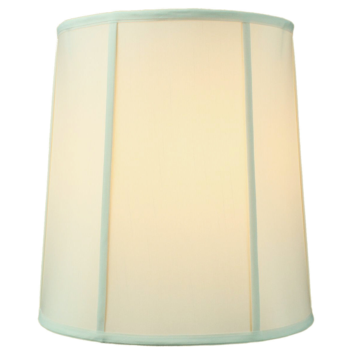 Home Concept Drum Lamp Shade with Piping Eggshell - 14"W x 15" Slant Height