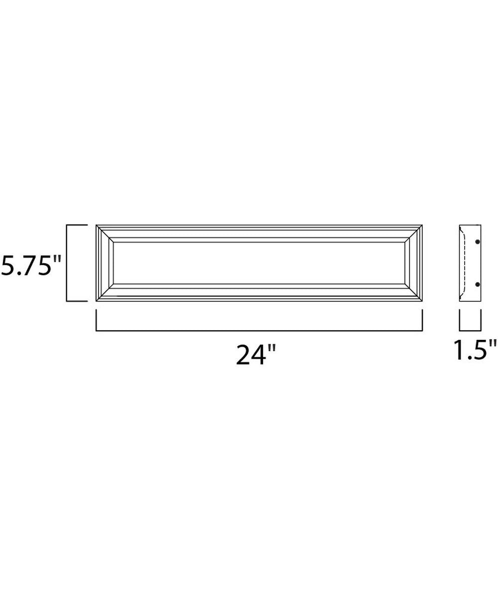 Maxim Rembrant 24"W 2-Light LED Bathroom Vanity Light Anodized Bronze Finish