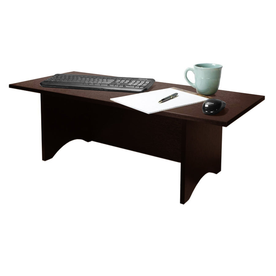 Miracle Desk Portable Standing Desk Converter, Dark Red Cocoa, 12"H